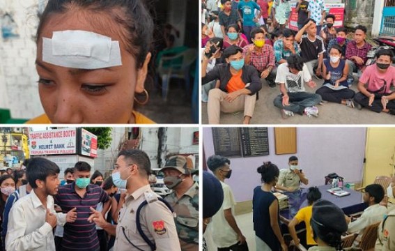 Tripura School Students were Injured in Police's Barbaric Attack Centering House-Gherao of Ratan Lal Nath in Protest against TBSE Board Exam Results : Protest Erupted in Second Phase at Sadar SDPO Office : Students Demand 'Justice' 